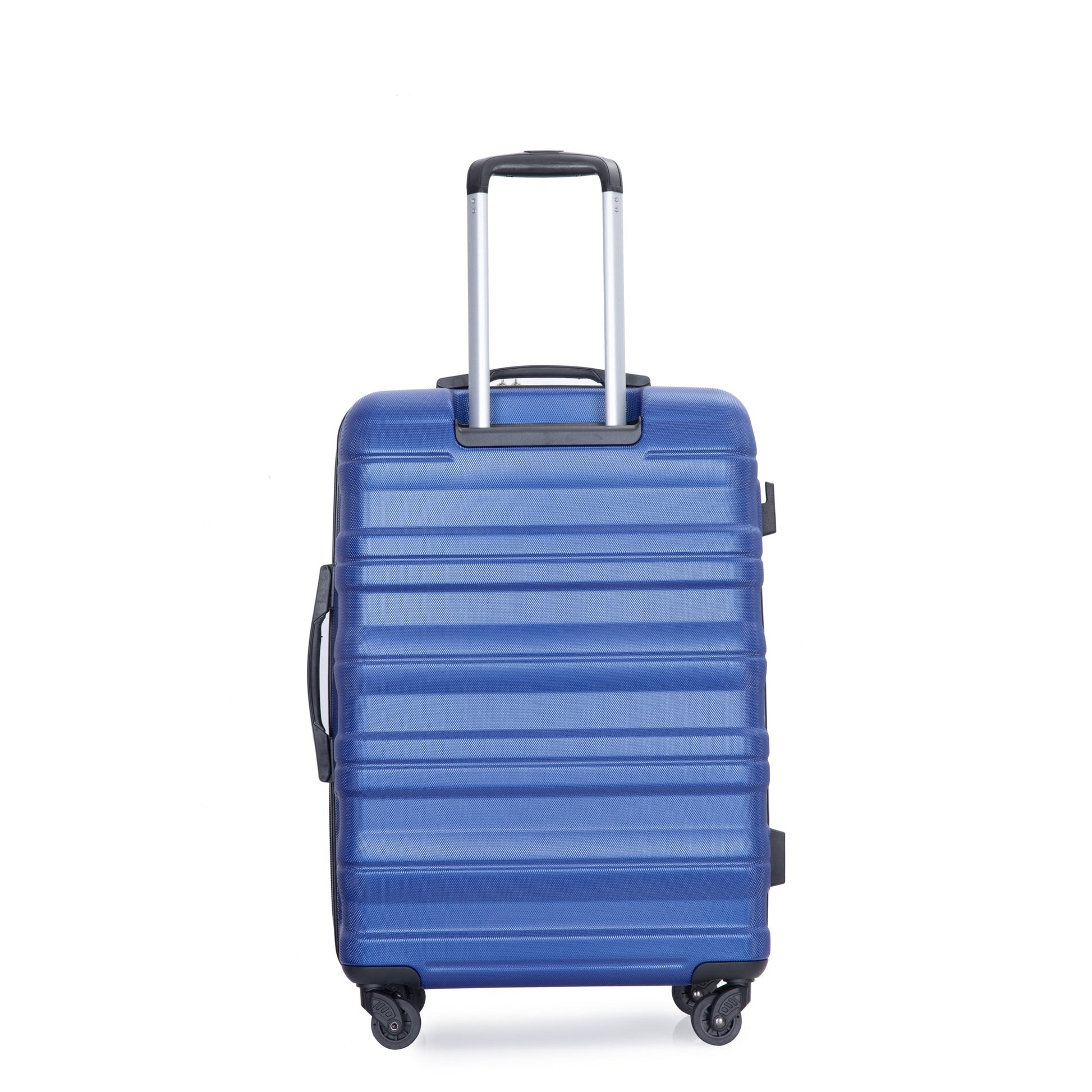 3 Piece Luggage Sets PC Lightweight & Durable Expandable Suitcase with Two Hooks, Spinner Wheels, TSA Lock, (21/25/29) Dark Blue - Korvel
