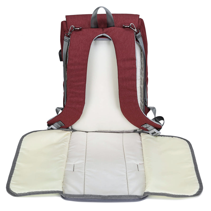 Baby Diaper Bag With USB Interface Large baby nappy changing Bag Mummy Maternity Travel Backpack for mom Nursing bags - Korvel