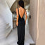 Style Strap Long Dress Women's Sexy Backless Hollow Pleated Dress - Korvel