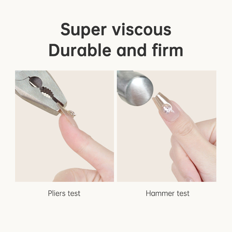 LAZYFUN Solid Patch Glue - High Capacity, Ultra Strong Adhesion, Long-lasting, Safe for Natural Nails, Easy to Remove - Korvel