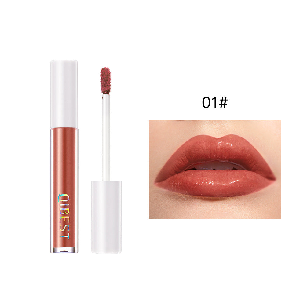 QIBEST Glossy Lip Gloss de Agua Espejo - Fórmula Premium para Aumento de Labios