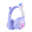 Luminous Cat Ears Bluetooth Over-Ear Headphones