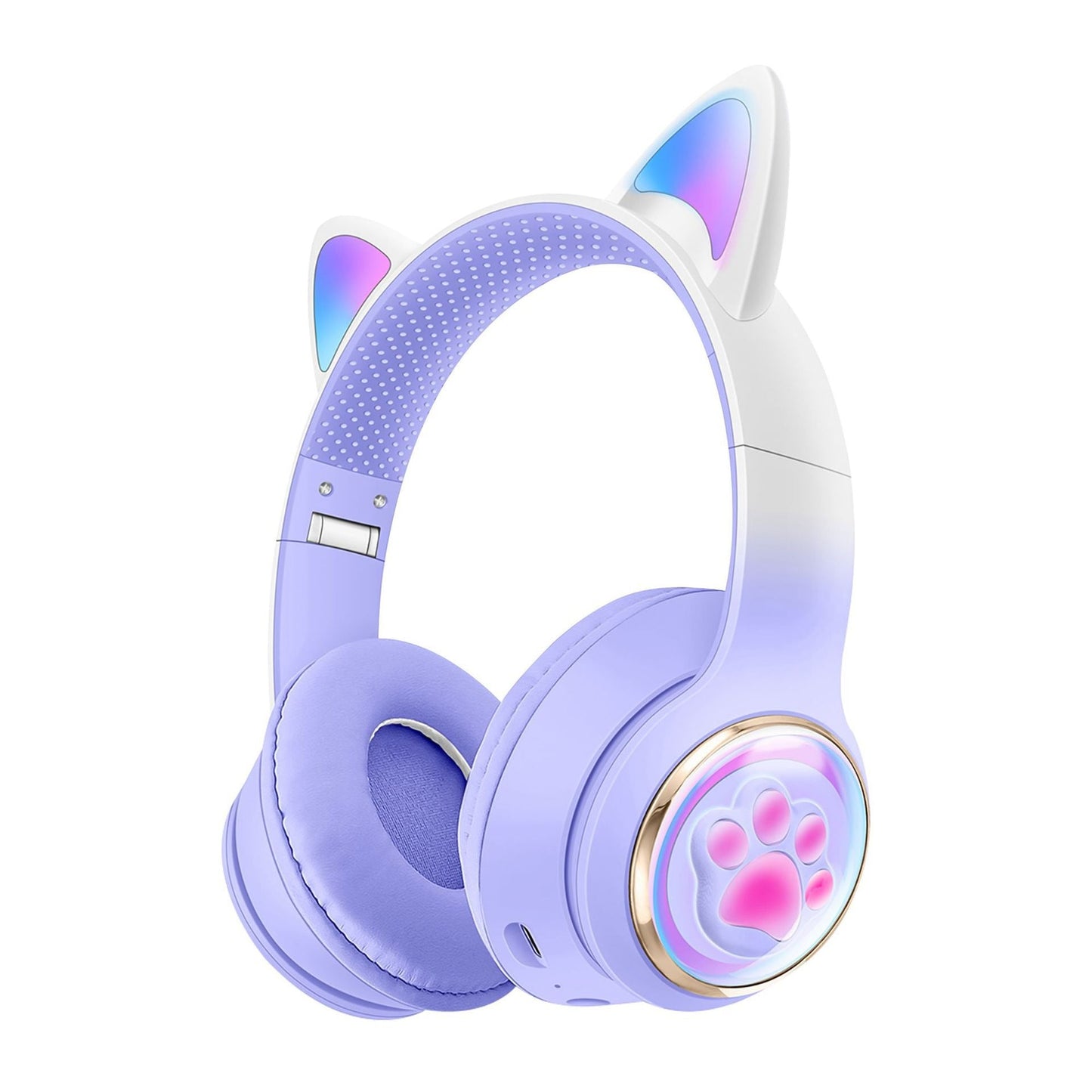 Luminous Cat Ears Bluetooth Over-Ear Headphones
