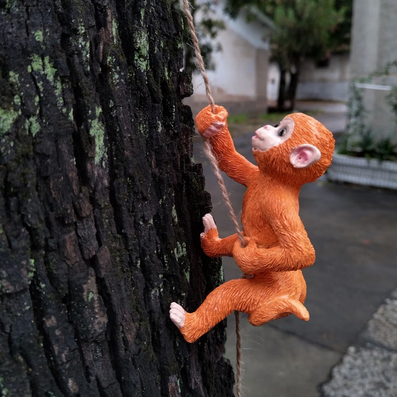 Outdoor Climbing Little Monkey Little Squirrel Flower Pot Hanger - Korvel