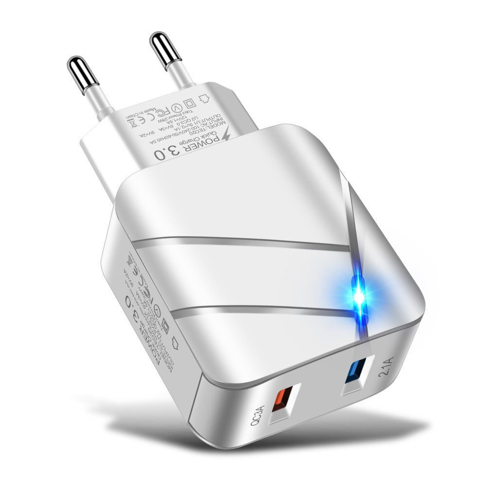 Dual USB QC3.0 + 2.1A Multi Port Mobile Phone Charger