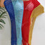 Fringe Color Block Scoop Neck Cover Up - Korvel