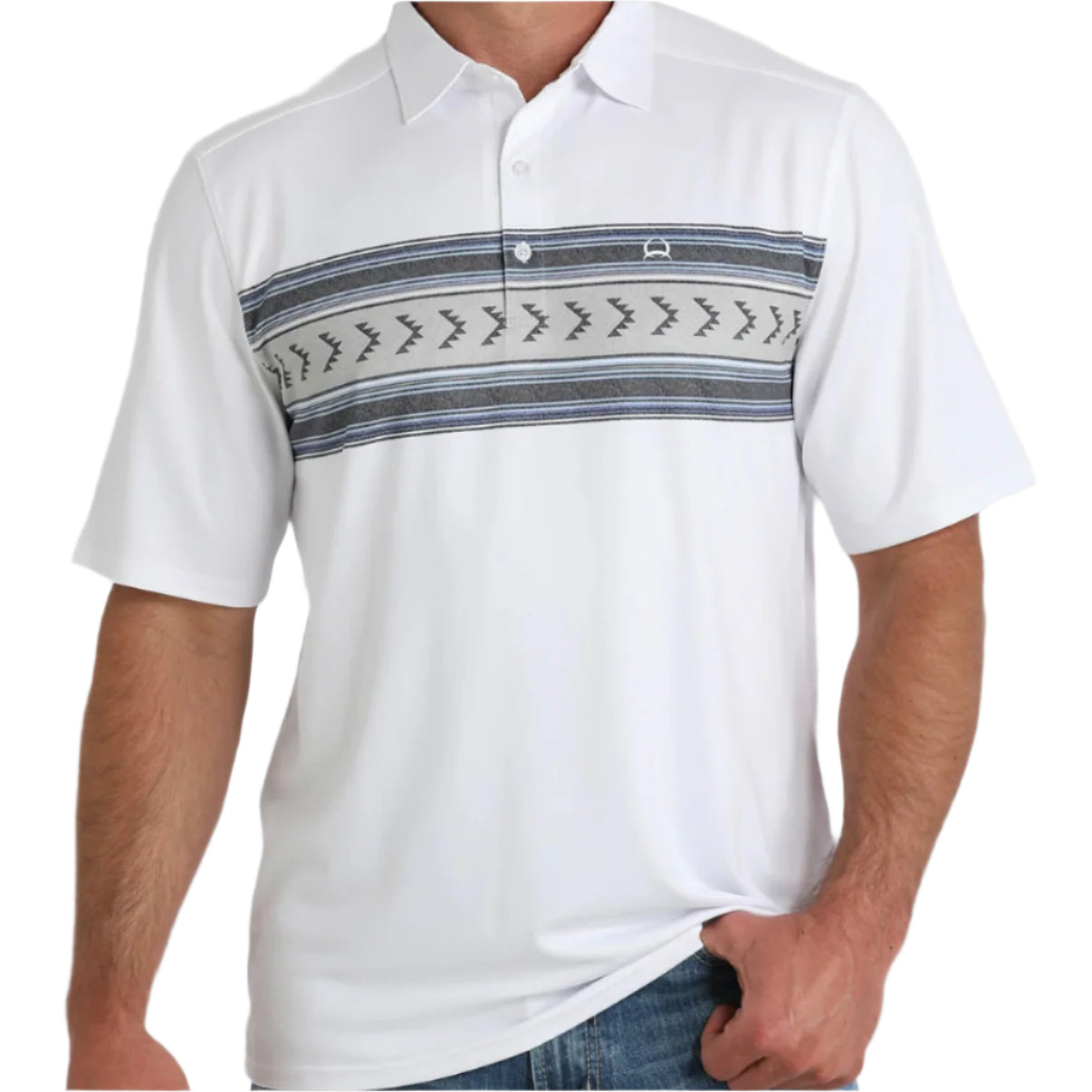 Cinch White ArenaFlex Performance Polo Shirt - Korvel