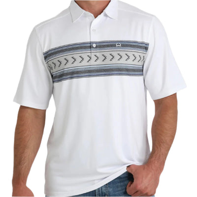 Cinch White ArenaFlex Performance Polo Shirt - Korvel
