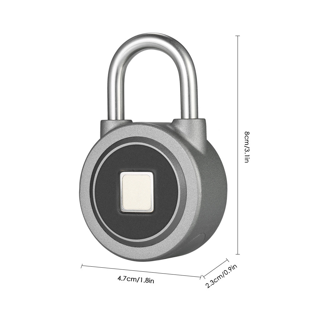 Fingerprint Smart Keyless Lock Waterproof APP Button Password Unlock Anti-Theft Padlock Door Lock - Korvel