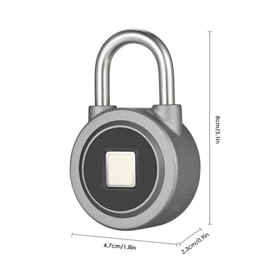 Fingerprint Smart Keyless Lock Waterproof APP Button Password Unlock Anti-Theft Padlock Door Lock - Korvel