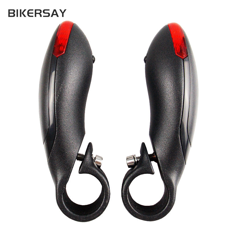 Mountain Bike Steering Handlebar Light LED With Light Auxiliary Handlebar Horn Handle Cover Safety Warning Bicycle Equipment Accessories - Korvel