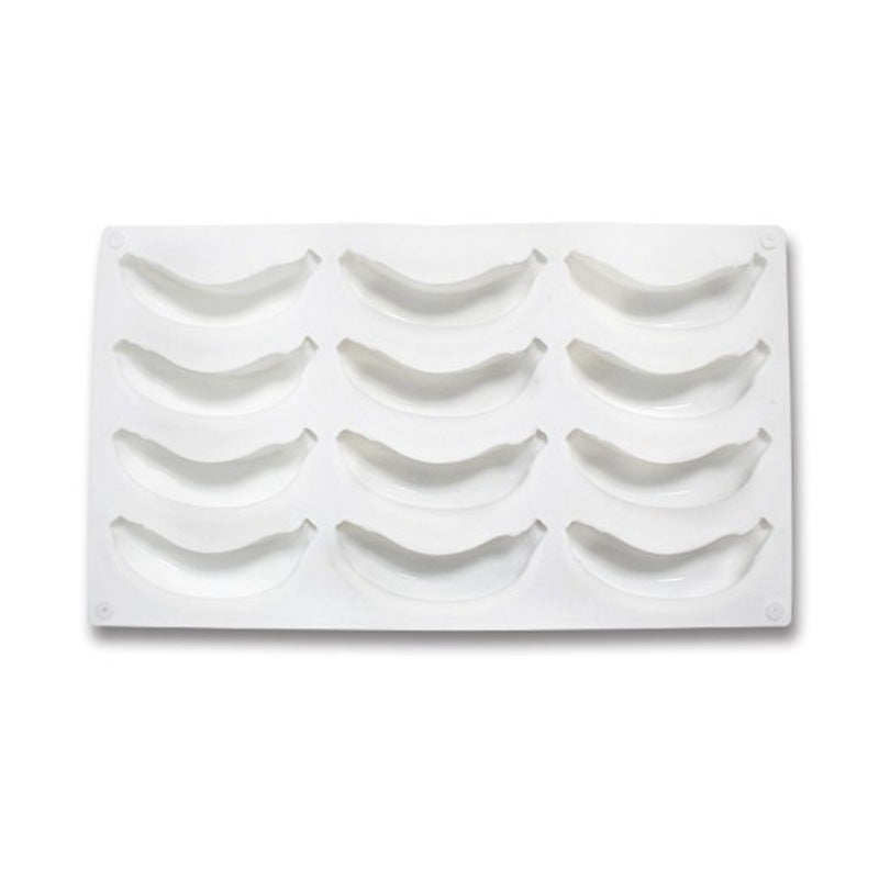 Moule à Mousse en Silicone - 12 Cavités en Forme de Banane
