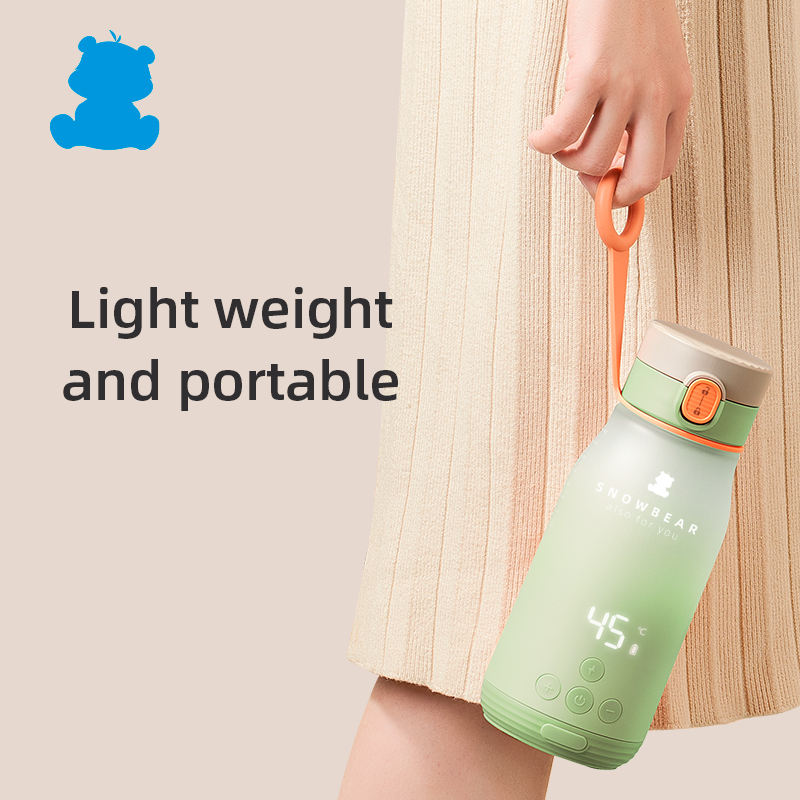 Portable rechargeable smart milk kettle heated Baby Milk Travel Water Kettle - Korvel