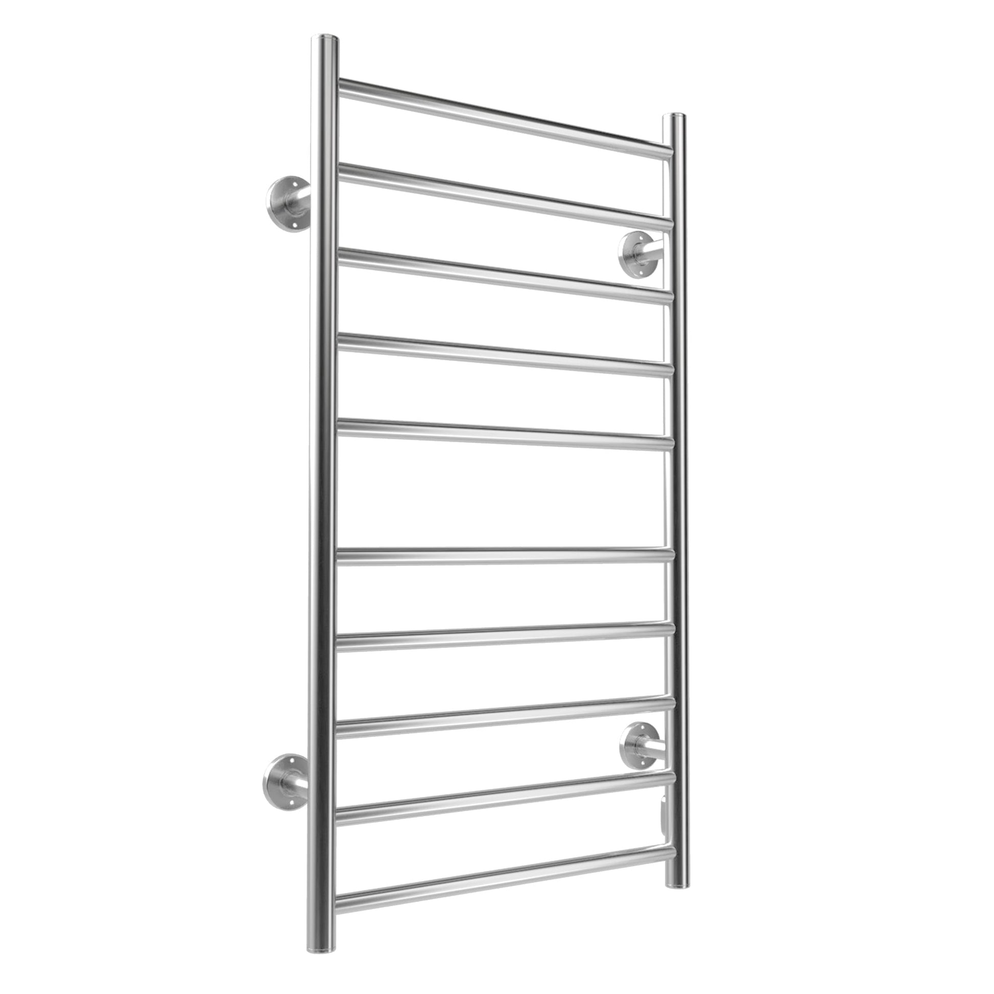 Electric Heated Towel Rack for Bathroom Wall Mounted Towel Warmer 10 Stainless Steel Bars Drying Rack - Korvel