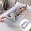 J-Shaped Pregnancy Pillow for Side Sleepers