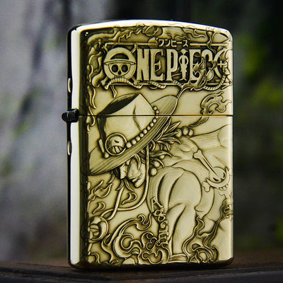 ZORRO 3D Brass Ace Kerosene Lighter