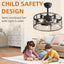 19.7-Inch Classic Ceiling Fan with Light