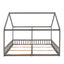 Twin Size House Platform Beds Two Shared Beds Gray - Korvel