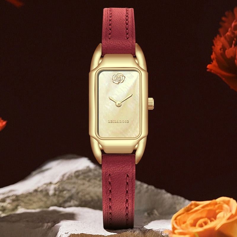 Women's Watch Brand Counter Brand Authentic Fashion Small Square Core Women's Watch Quartz Watch Popular - Korvel
