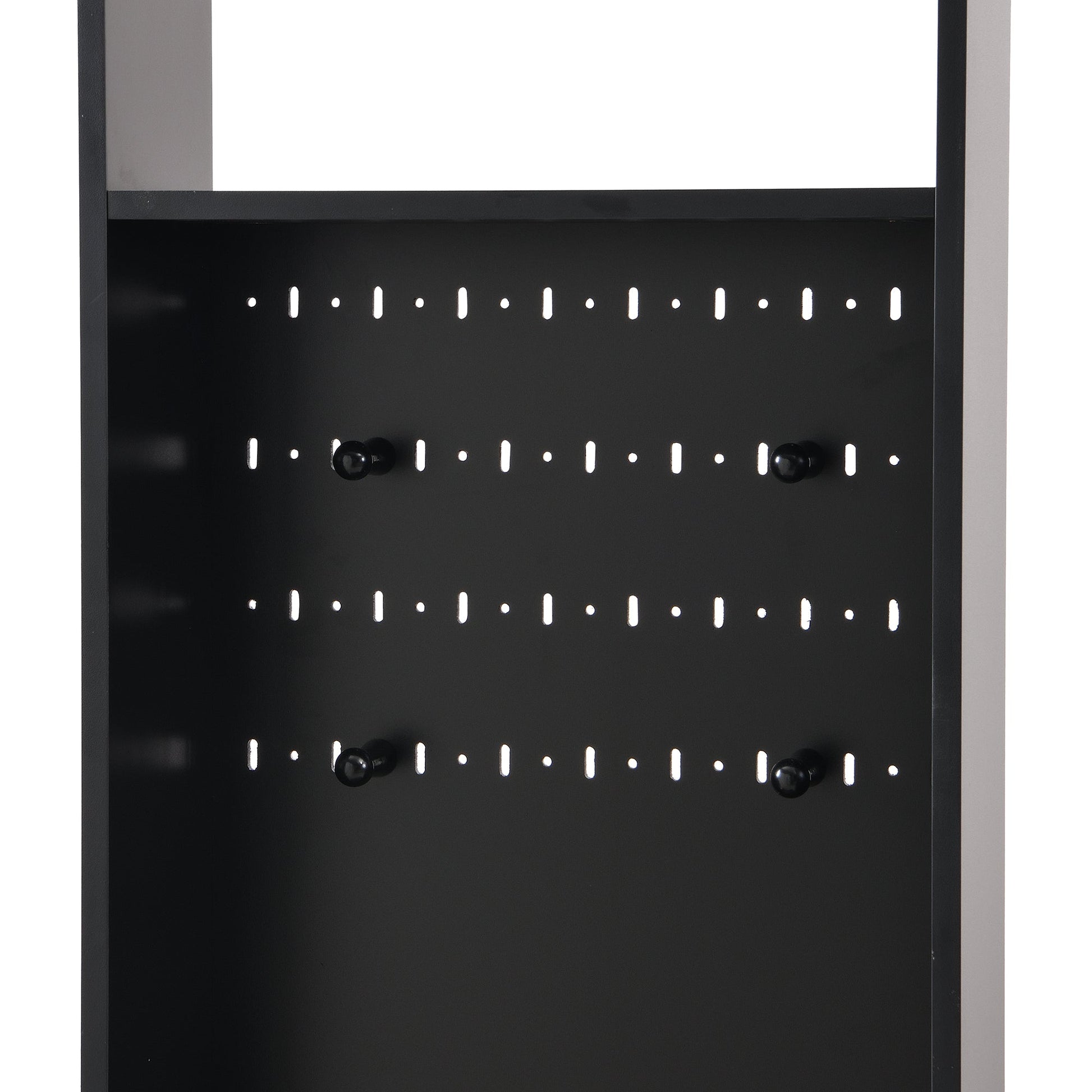 39.3'W70.8'H multifunctional corridor shoe cabinet with soft padded nail board and black hanger with entrance hook - Korvel
