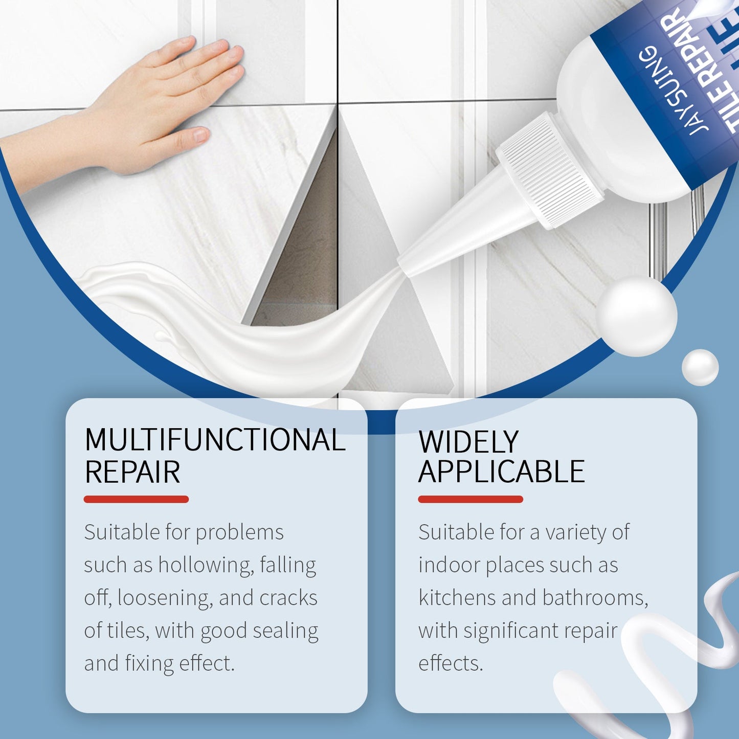 Premium Tile Repair Glue for Waterproof Sealing