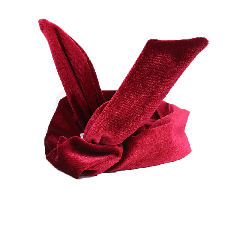 Fabric butterfly knot headband cute rabbit ear headdress headband and headband - Korvel