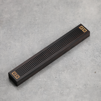 Wooden thread incense box, black sandalwood inlaid with boxwood, sleeping incense burner, incense burner, household indoor agarw - Korvel
