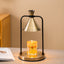 Aromatherapy desktop retro melting candle simple desk lamp bedroom dimmable melting wax lamp iron art fragrance night light - Korvel
