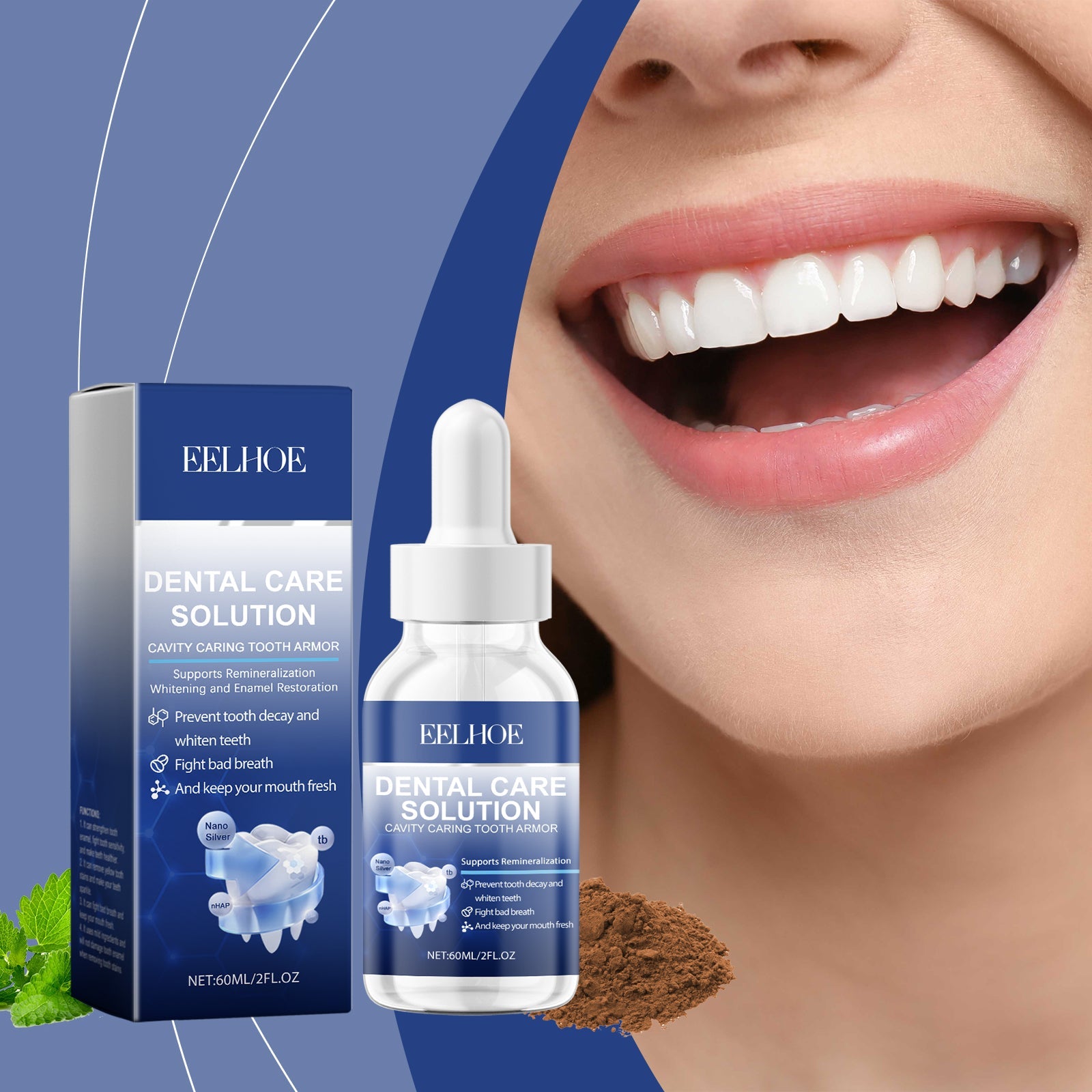 Tooth Repair Solution Daily Protects Tooth Enamel With Gentle Ingredients For Pamper And Shine Teeth Portable - Korvel