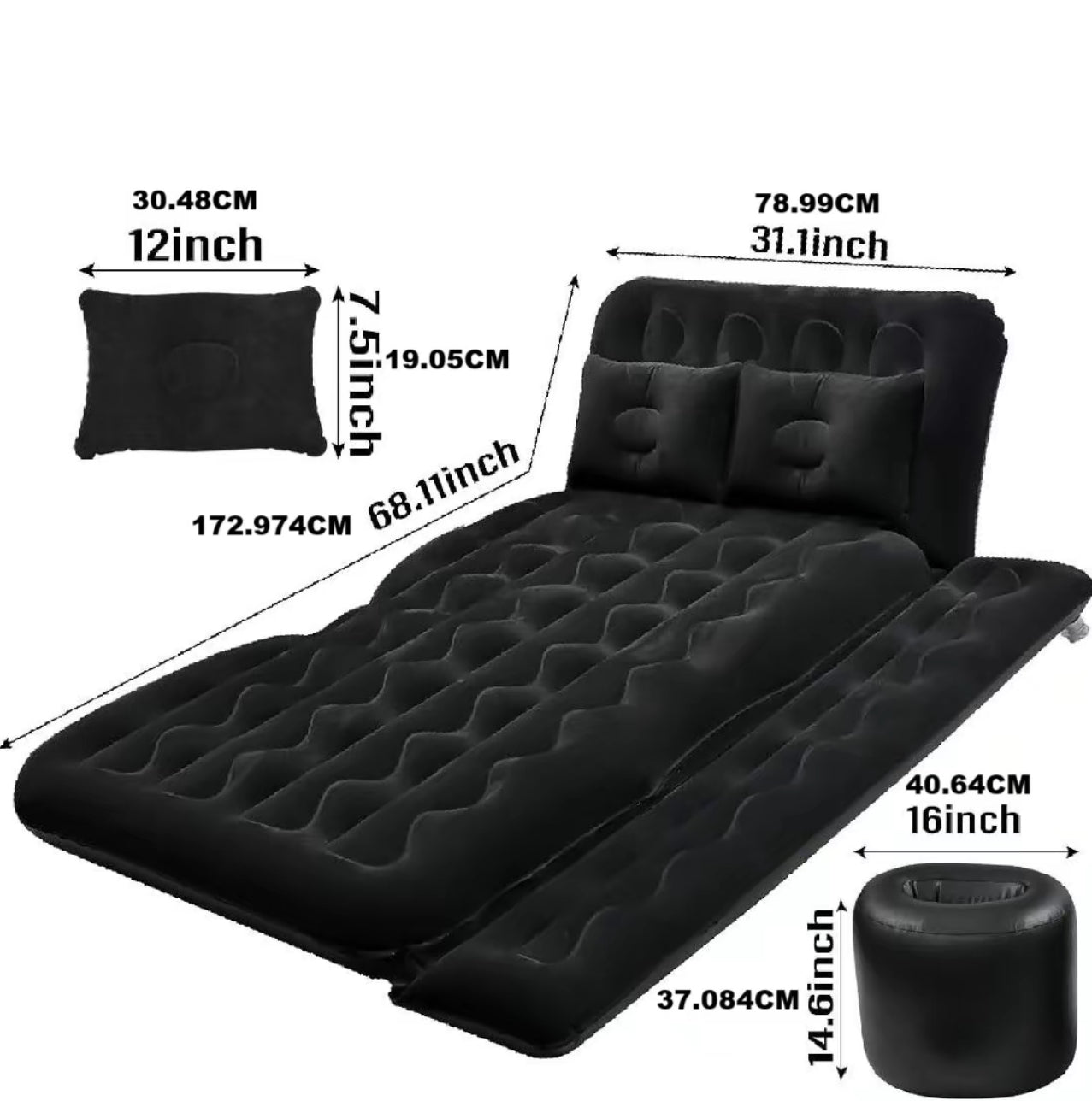 RoadNest Inflatable Car Bed - Korvel