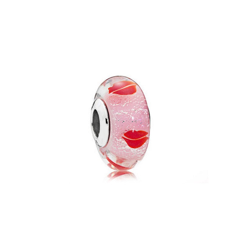Platinum Di Love Rainbow Glass Beads for DIY Projects