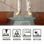 36" Inch Round Tempered Glass Table Top Clear Glass 1/4" Inch Thick Flat Polished Edge - Korvel