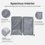 Luggage Set 4 pcs (20"/24"/29"/Travel Bag), PC+ABS Durable Lightweight Luggage with Collapsible Cup Holder、 TSA Lock, White - Korvel
