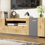 70 inch modern TV stand with 3 cabinets and drawers, entertainment center can accommodate TVs under 80 inches - Korvel