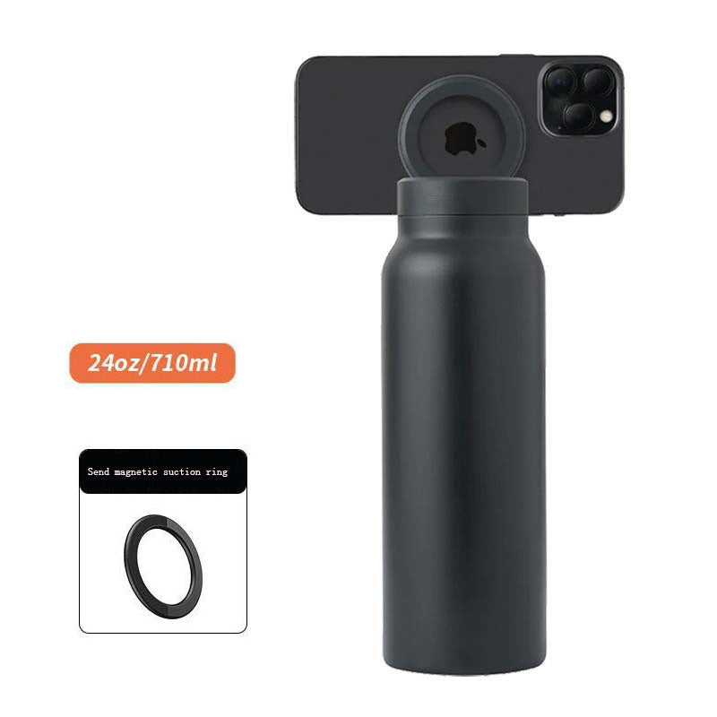 Premium Magnetic Insulated Cup with Phone Holder