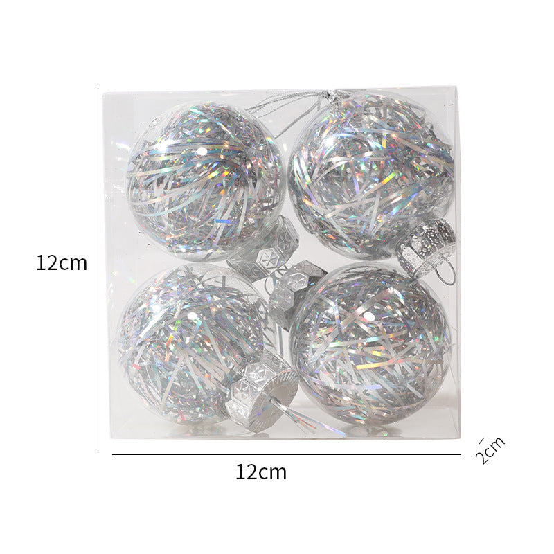 Elegant Christmas Ball Ornaments - 4PCS Set