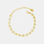 Golden Flower Blue Drip Oil Bracelet