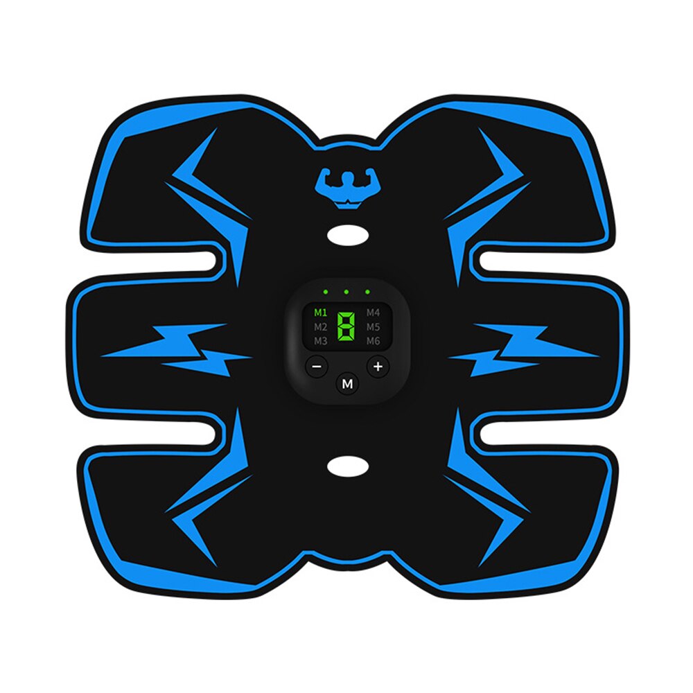 EMS Muscle Stimulator with LED Display USB Rechargeable Abdominal Belt Work Out Power Fitness Abdominal Men Women - Korvel