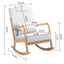Chaise Berçante Rembourrée Classique avec Coussin Lombaire