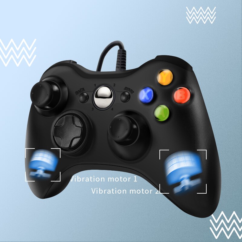 DATA FROG USB Wired Gamepad for Xbox 360 and Windows