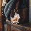 A transparent DIY pet hair memorial keychain box, a sweet keepsake for dog lovers. - Korvel