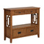 36'' Farmhouse Pine Wood Console Table Entry Sofa Table with 4 Drawers & 1 Storage Shelf (Brown) - Korvel
