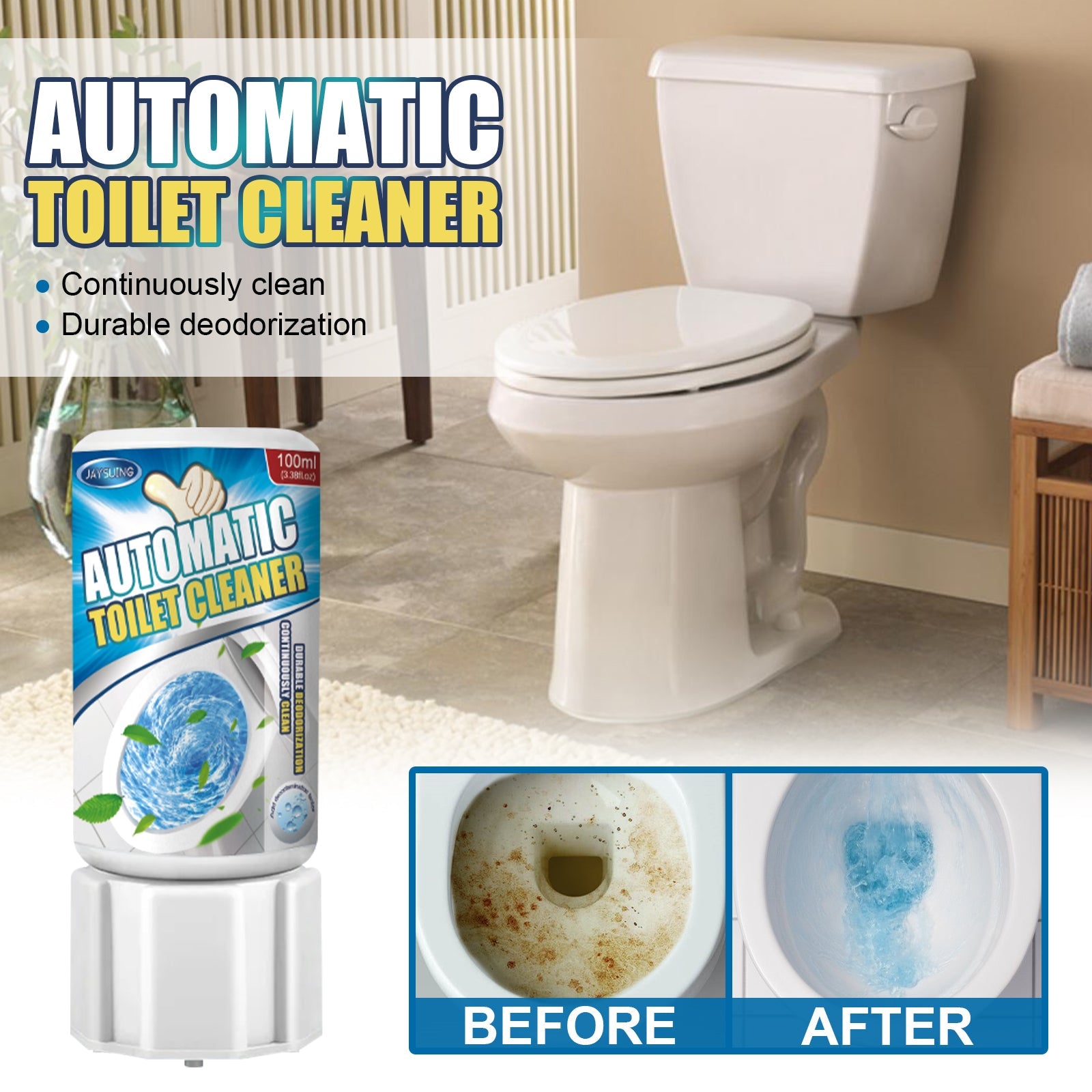 Automatic Toilet Cleaner, Toilet Cleaner Decontamination, Deodorization, Toilet Cleaner, Toilet Cleaner, Toilet Cleaner - Korvel