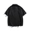Letter embroidery loose casual short sleeved shirt for men - Korvel