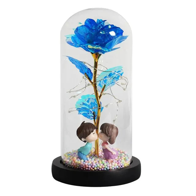 Enchanted Glass Rose Decoration for Home Decor