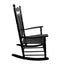 Chaise Berçante Noire Premium pour Adultes pour Espaces Extérieurs