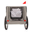 Tangkula Dog Bike Trailer Breathable Mesh Dog Cart with 3 Entrances Safety Flag 8 Reflectors - Korvel