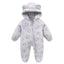 Baby cartoon hooded jumpsuit baby crawling suit - Korvel