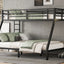 Metal Twin XL over Queen Bunk Bed for Teens and Adults,Space-Saving/Noise Reduced/No Box Spring Needed - Korvel
