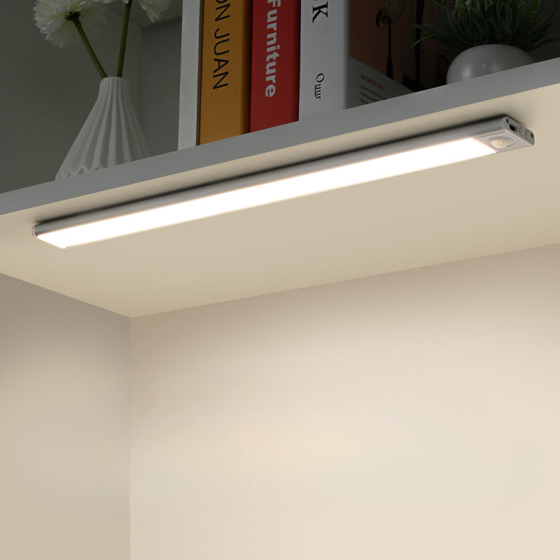 Intelligent ultra-thin wireless LED human body sensing light rechargeable magnetic strip light strip light strip - Korvel